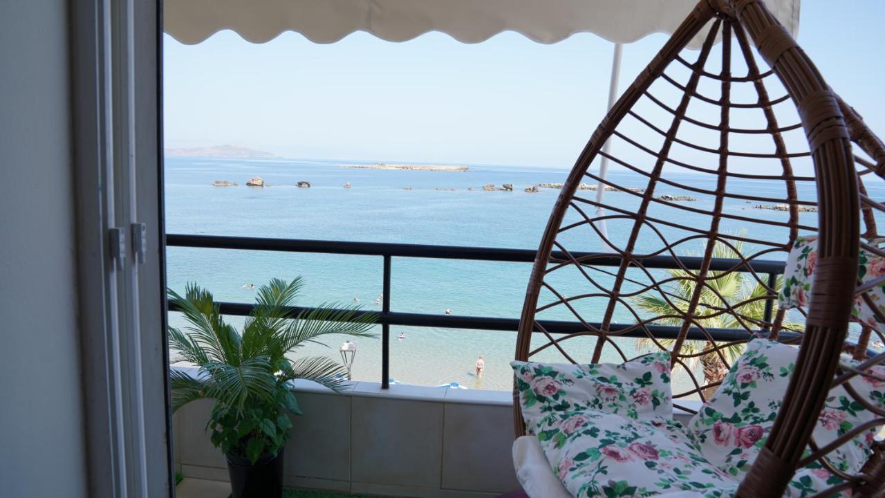 Km Beach View Apartment Chrissi Akti Chania Exterior foto
